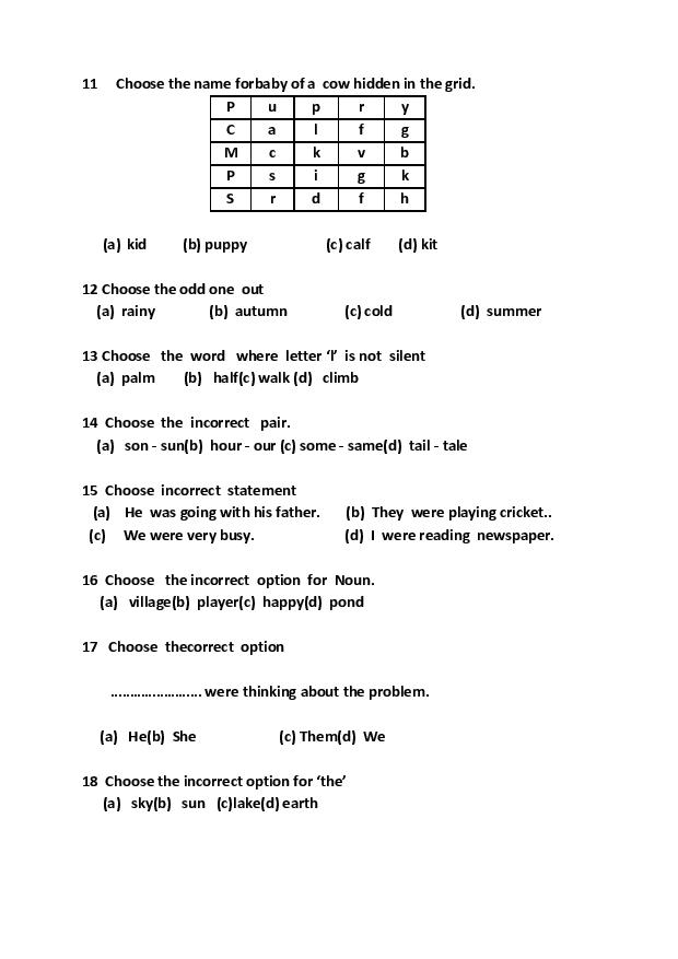 Punjab Board Class 10 English Model Paper 3